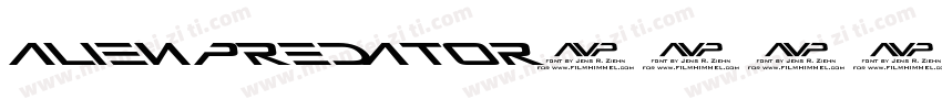 Alien Predator字体转换
